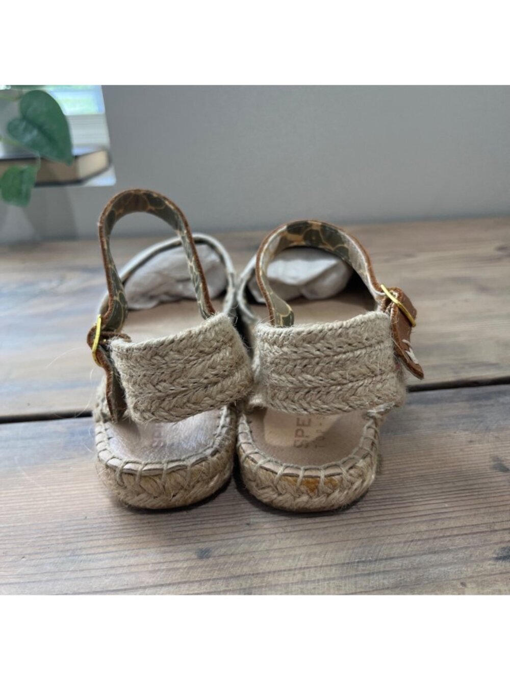 Sperry Hope Flats Espadrilles Womens 8 Cream Canvas Upper - Picture 3 of 9